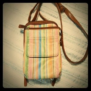 Crossbody leather purse